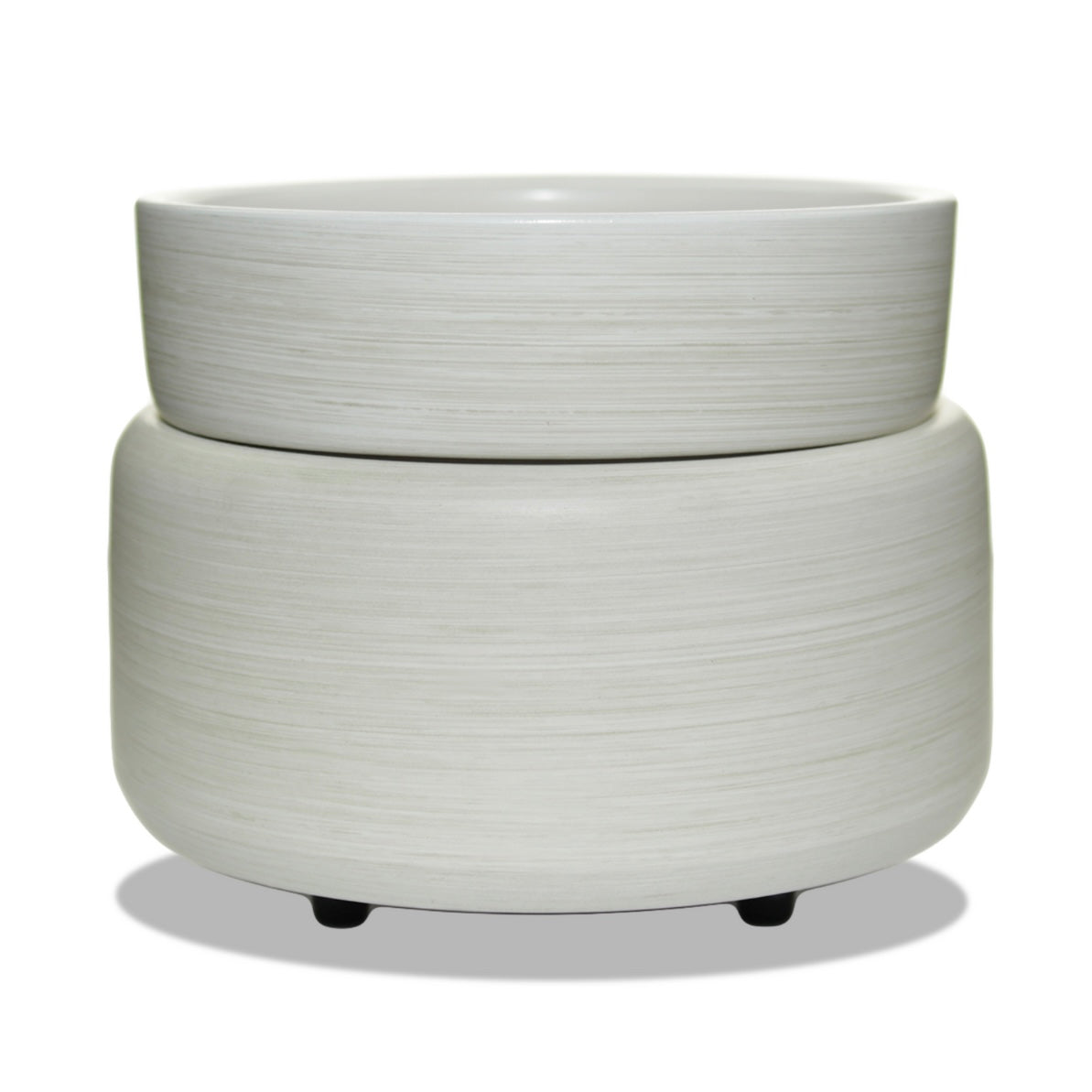 White textured wax warmer on a white background